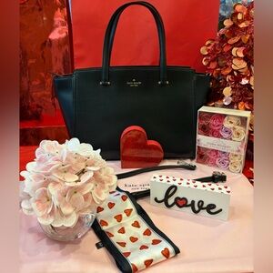 KATE SPADE ♠️ Black Leather Large Patterson Drive Geraldine Satchel ♠️ EUC!!!❤️